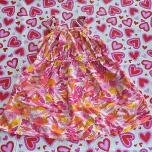 Cat & Jack Pink and Orange Floral Camisole